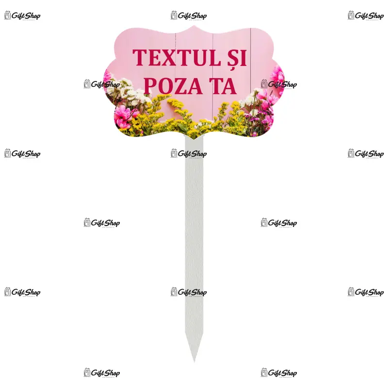 Topper personalizat, din lemn, model 1